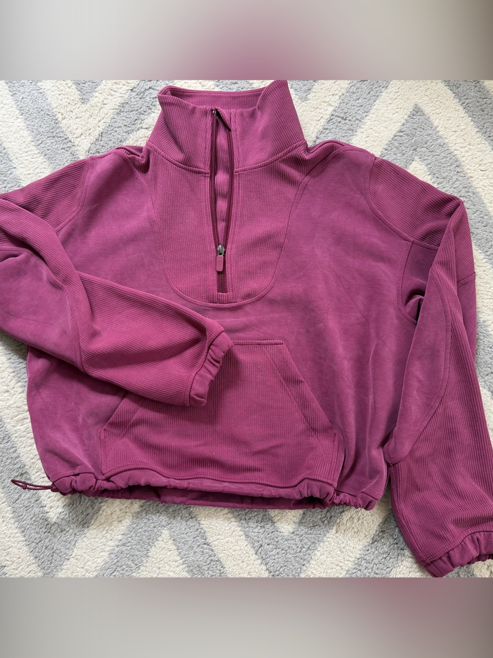 lululemon athletica Plum Magenta Half-Zip Pullover